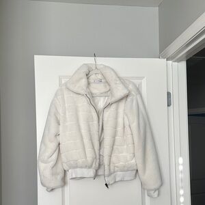 Cream Faux Fur Jacket